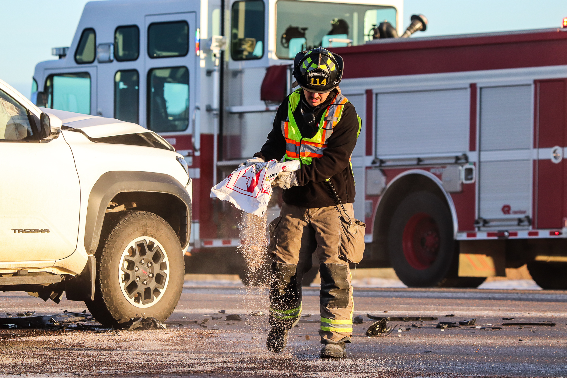 St. Patty morning collision 1 2
