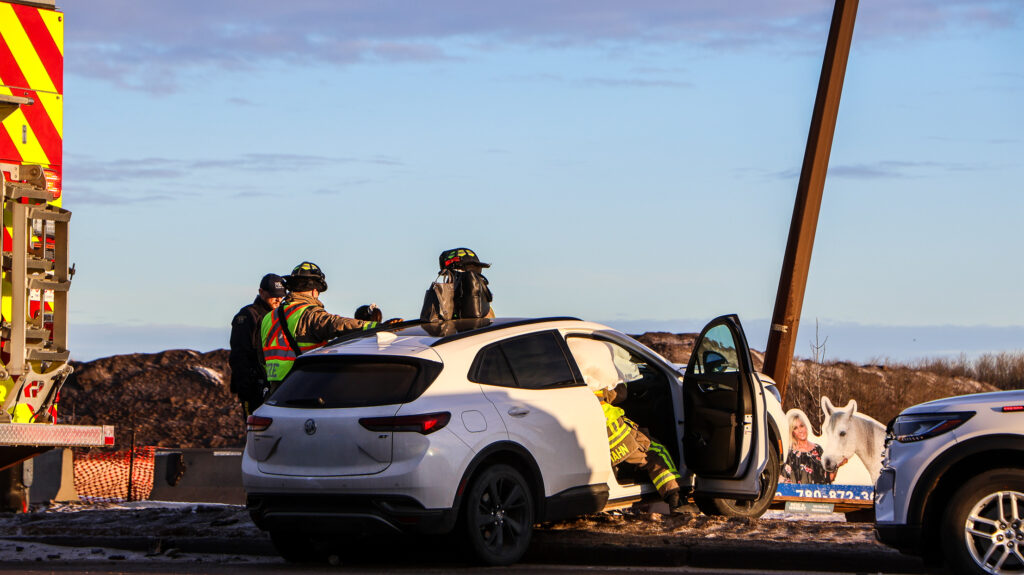 St. Patty morning collision 2