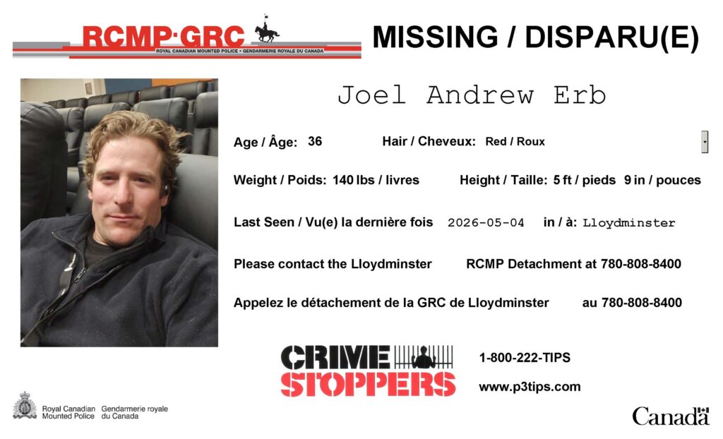 Joel Erb Missing Poster