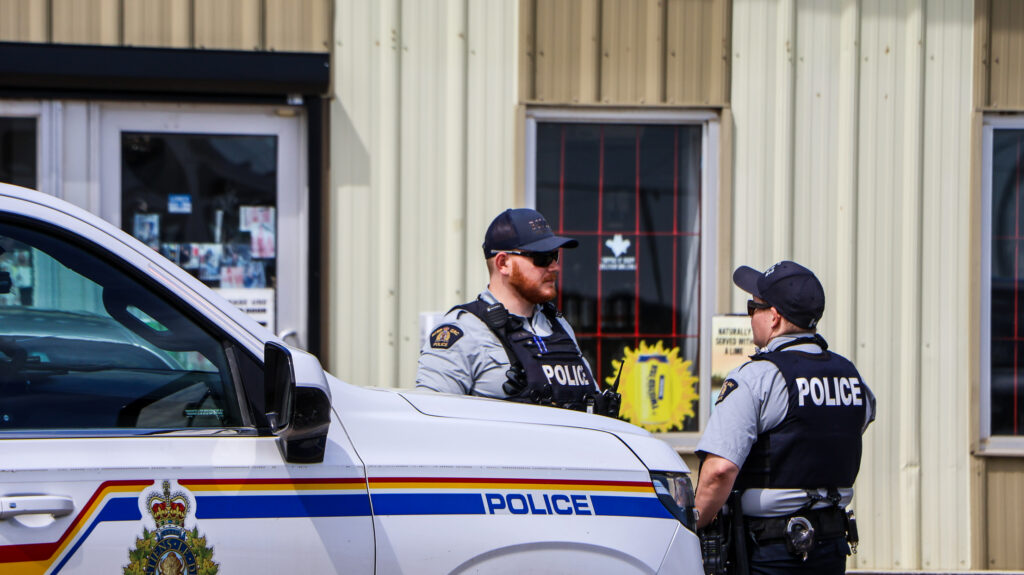 July 11 2026 tates car in building RCMP Lloyd Fire 2