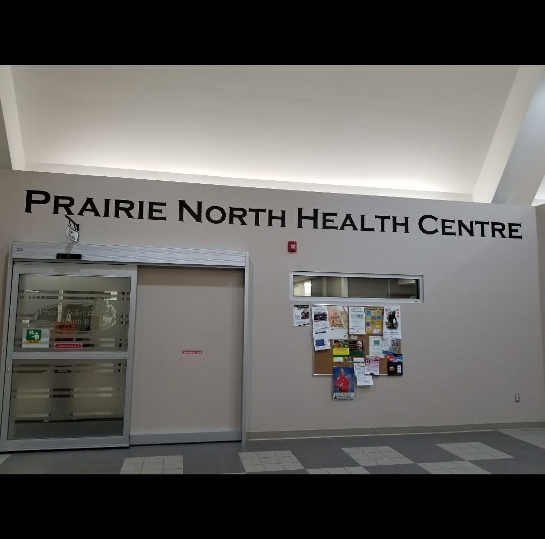 A photo of the inside of the Prairie North Health Centre