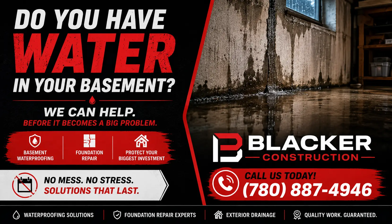Wet Basement, Call Us!