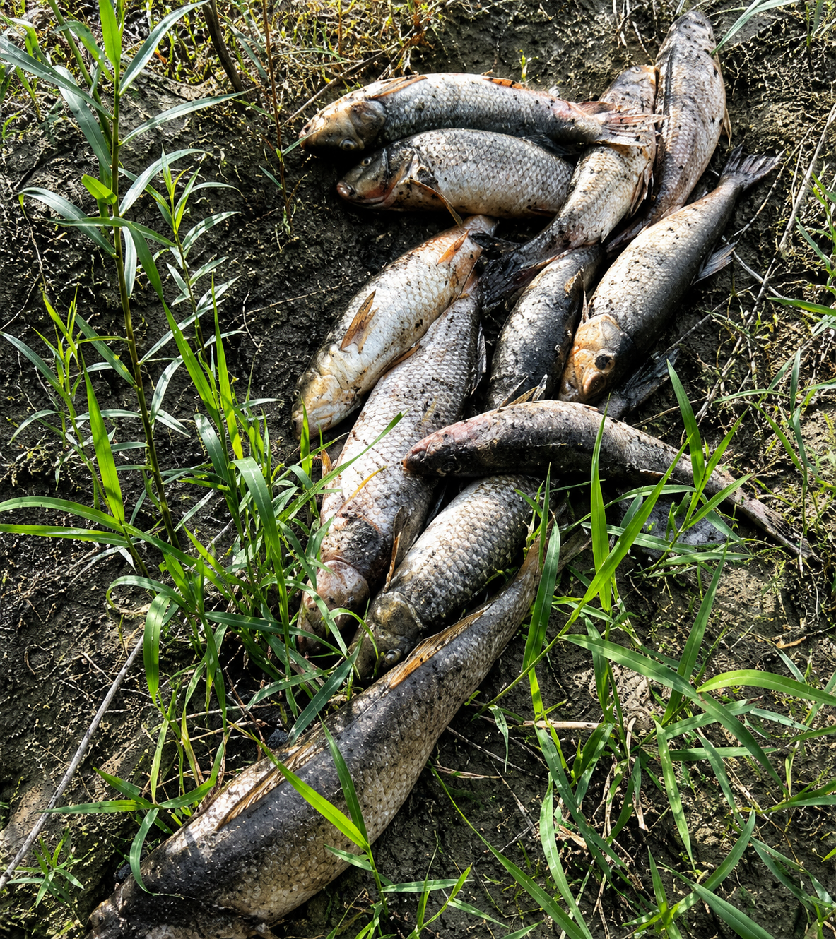Officers seek tips on Lloydminster area fish dumping 1 A pile of dead fish left on the banks of the north Sask. River.