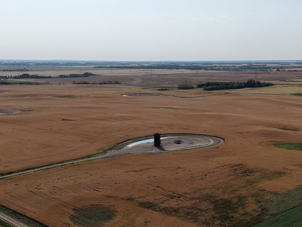 A field outside Lloydminster, Saskatchewan. 