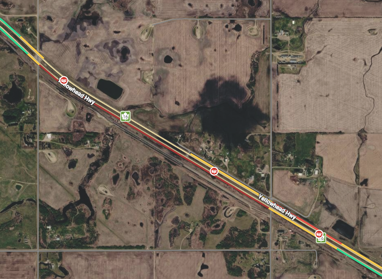 UPDATE -Highway 16 CLOSED due to collision east of Lloydminster 3 collision