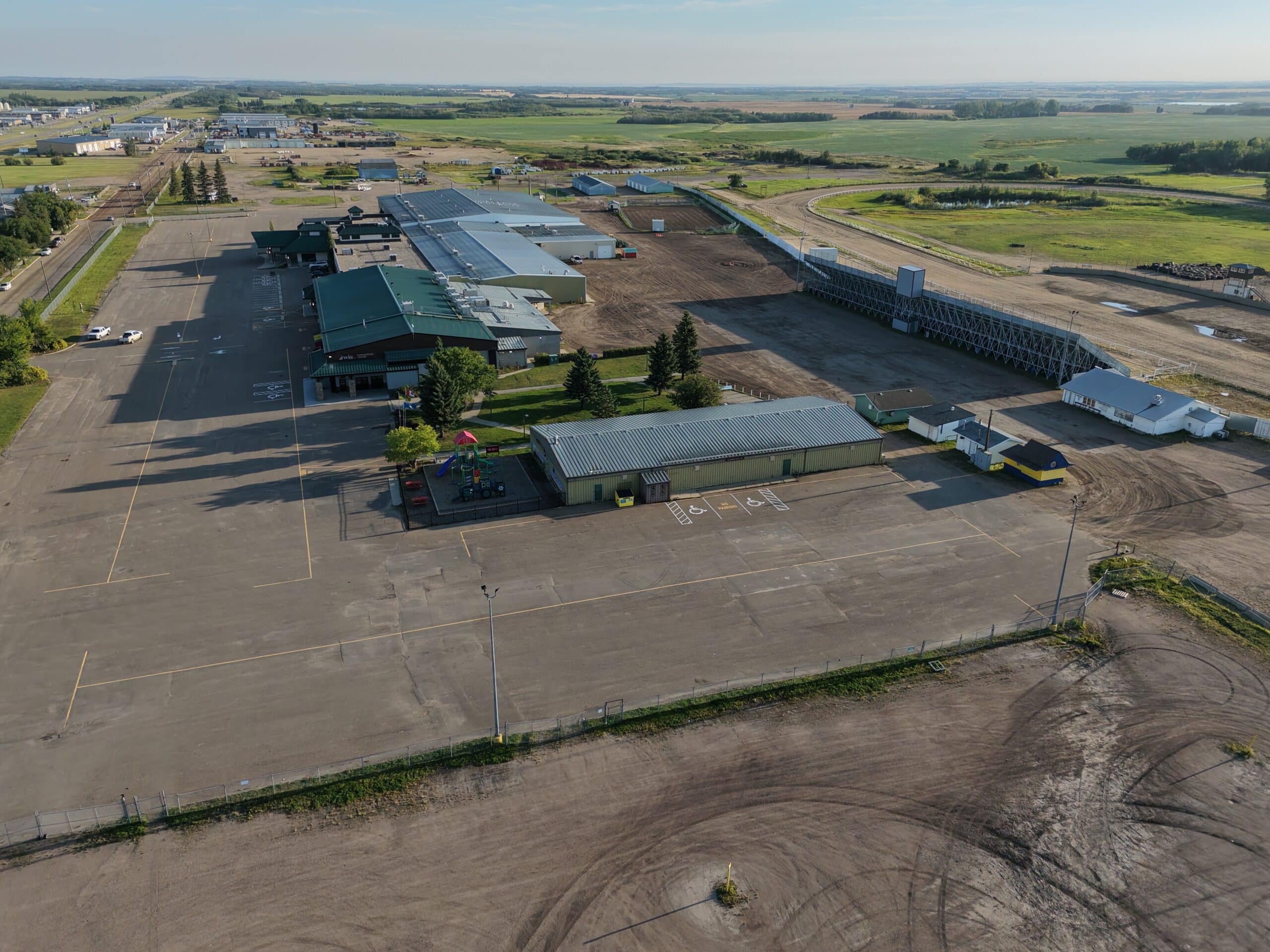 Lloydminster exhibition chase the ace jackpot now $56,926 1 Lloydminster Exhibition taken from the air.