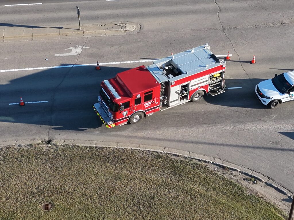 SUV rolls After 44 St. collision this morning, Ticket issued 7 DJI 20260918083948 0146 D