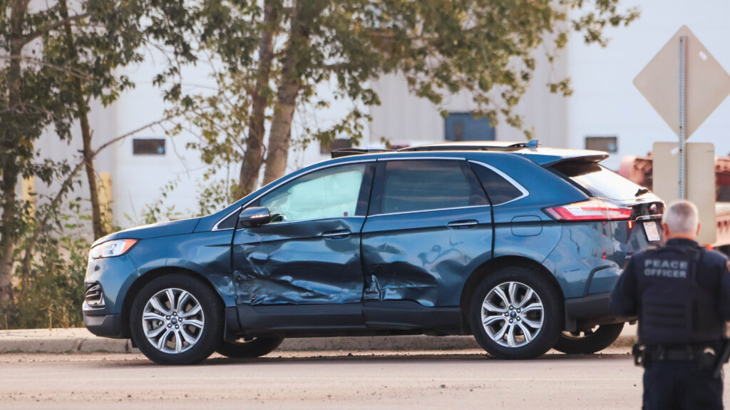 Gallery: Two drivers ticketed after Lloydminster collision 6 Sept 15 collision 1 of 6