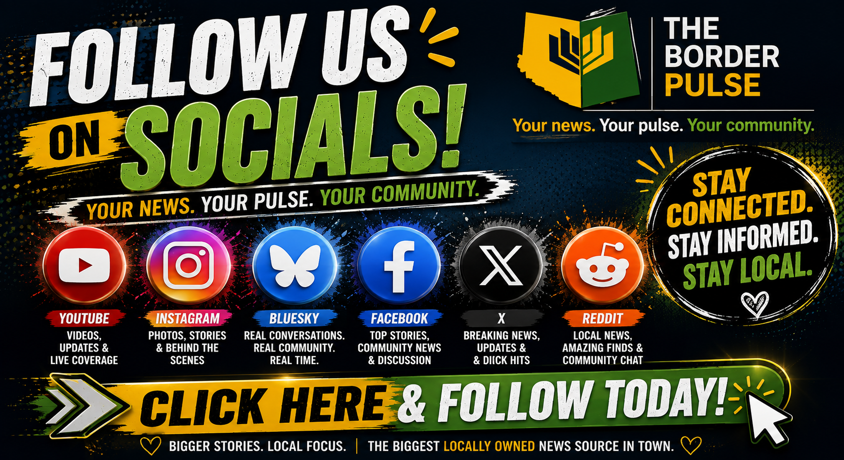 Follow us on all your socials