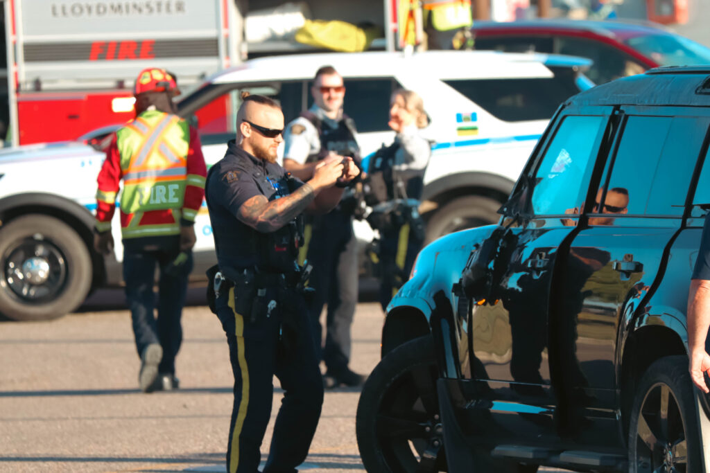 SUV rolls After 44 St. collision this morning, Ticket issued 8 fixed sept 18 bus 3 of 6