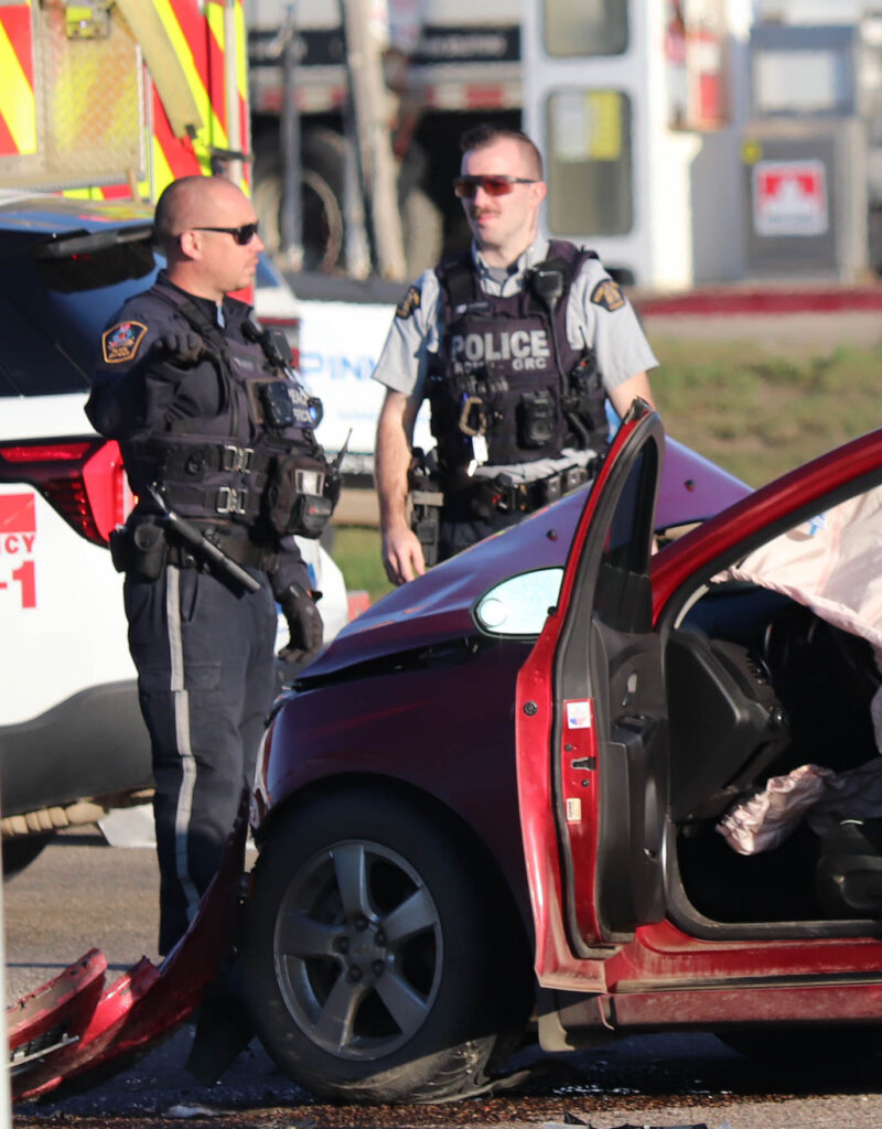 SUV rolls After 44 St. collision this morning, Ticket issued 3 fixed sept 18 bus 5 of 6